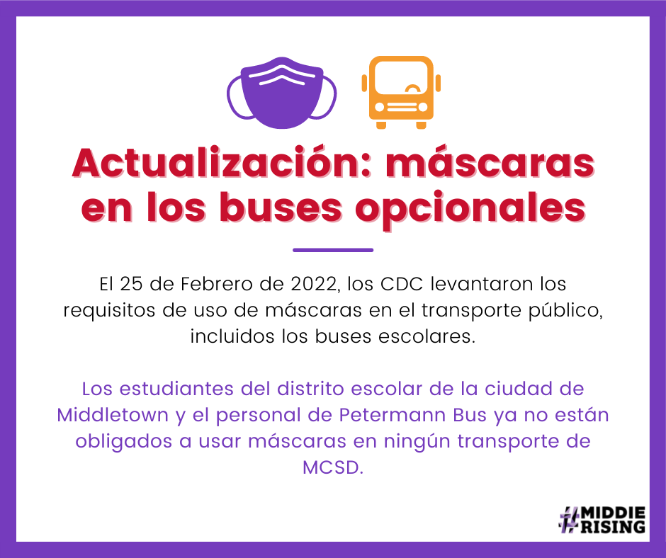 masks on buses are optional - Spanish